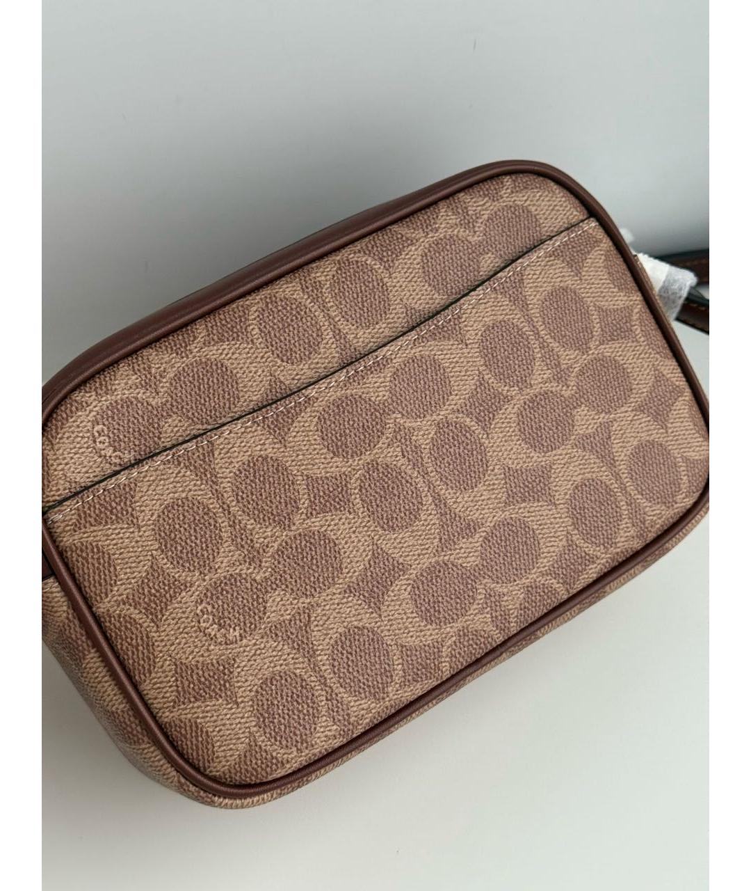 COACH Коричневая сумка через плечо, фото 3