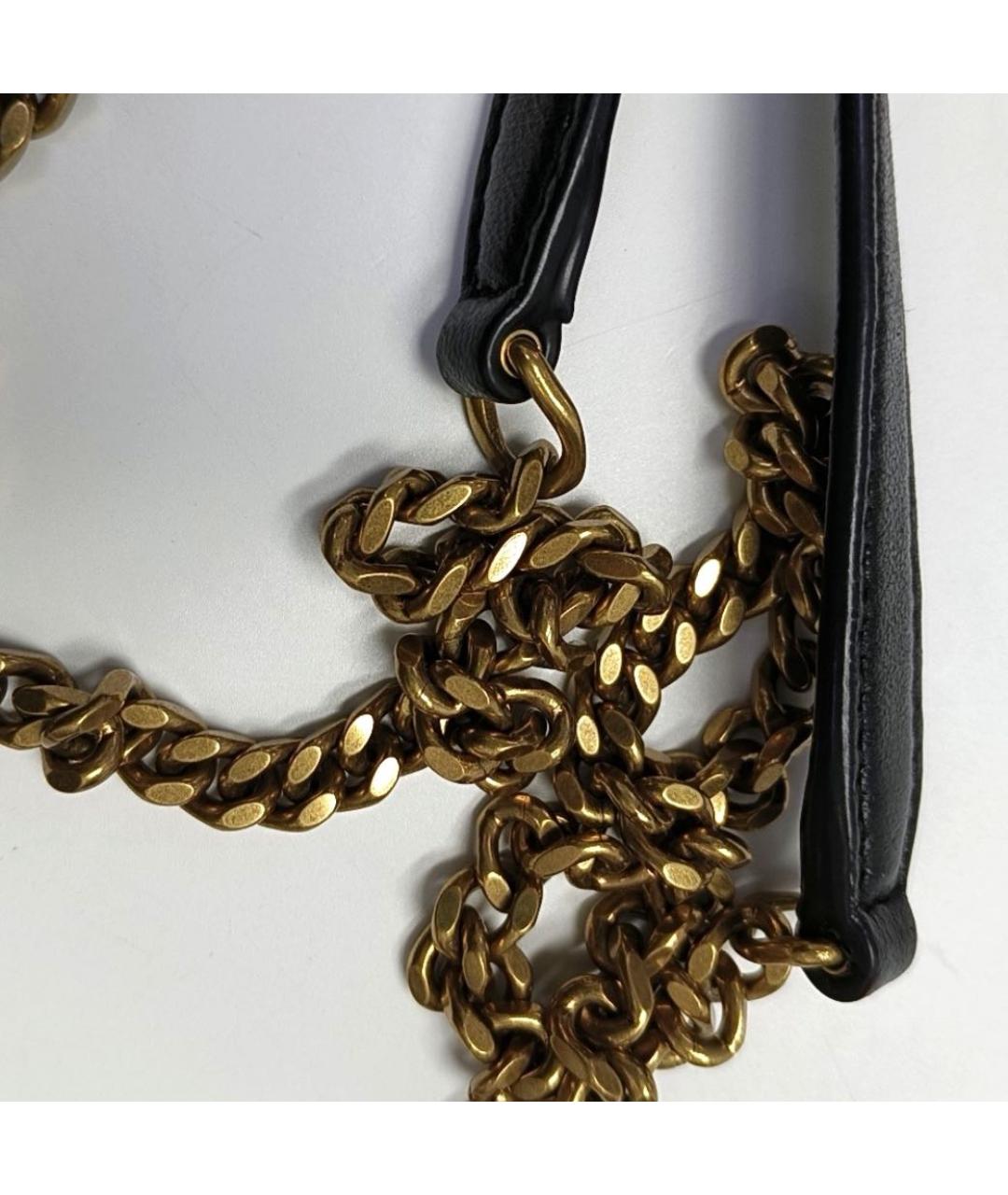 SAINT LAURENT Черная кожаная сумка через плечо, фото 2