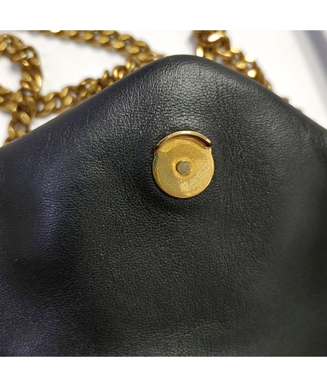 SAINT LAURENT Черная кожаная сумка через плечо, фото 7