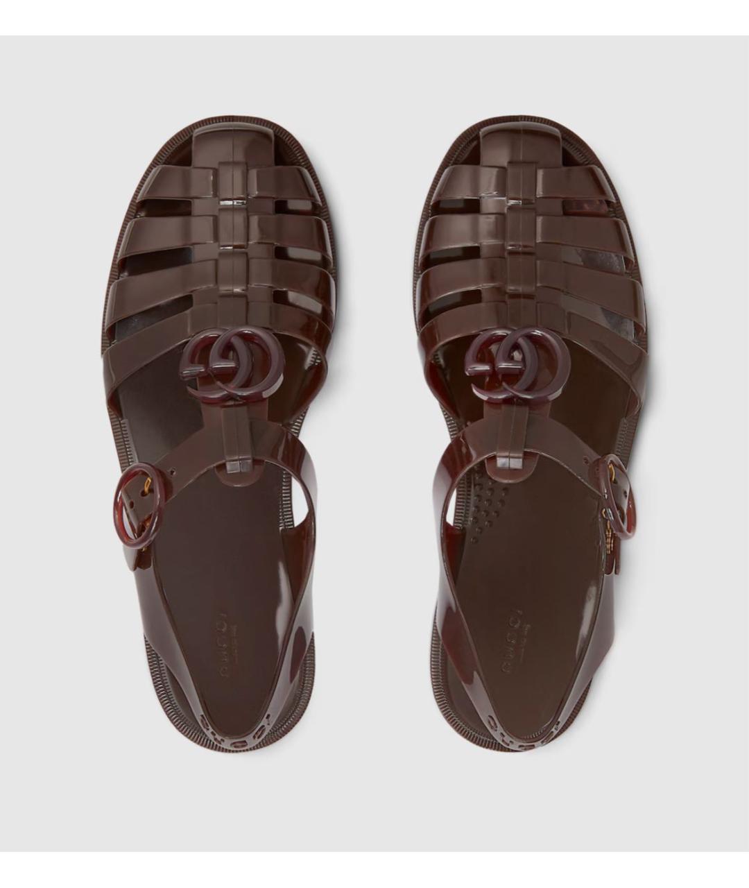 GUCCI Коричневые сандалии, фото 5