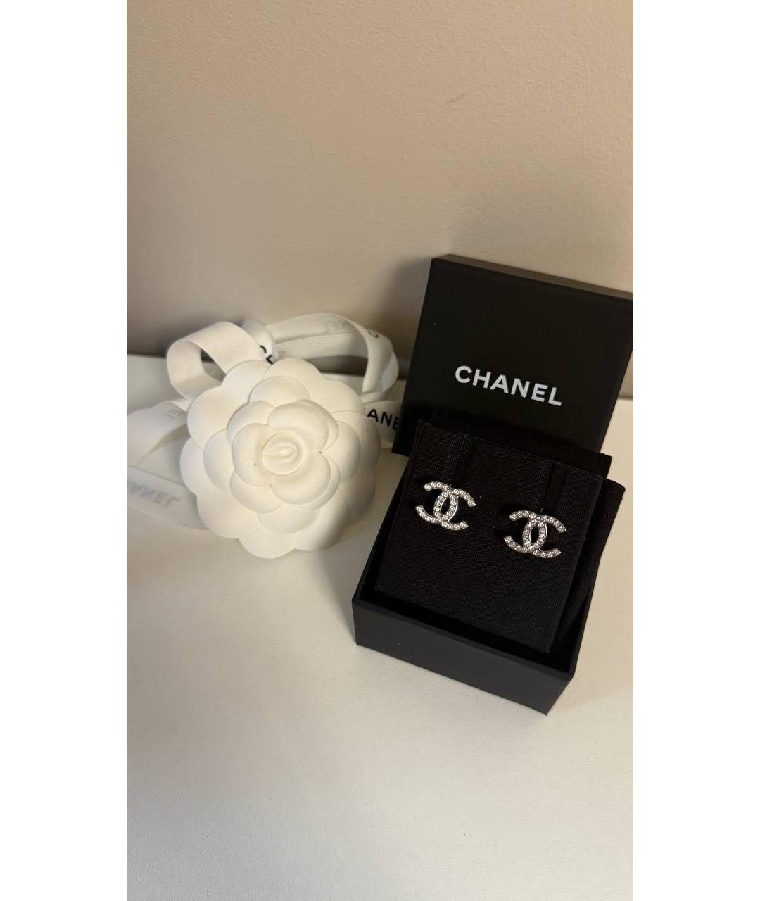 CHANEL Серебряные латунные серьги, фото 4