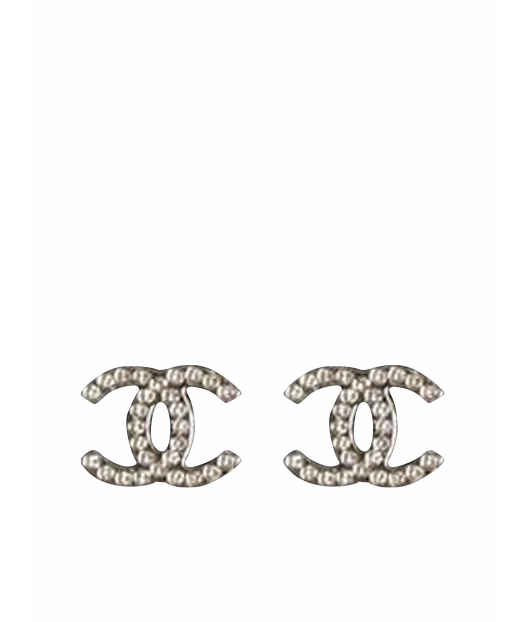 CHANEL Серебряные латунные серьги, фото 1