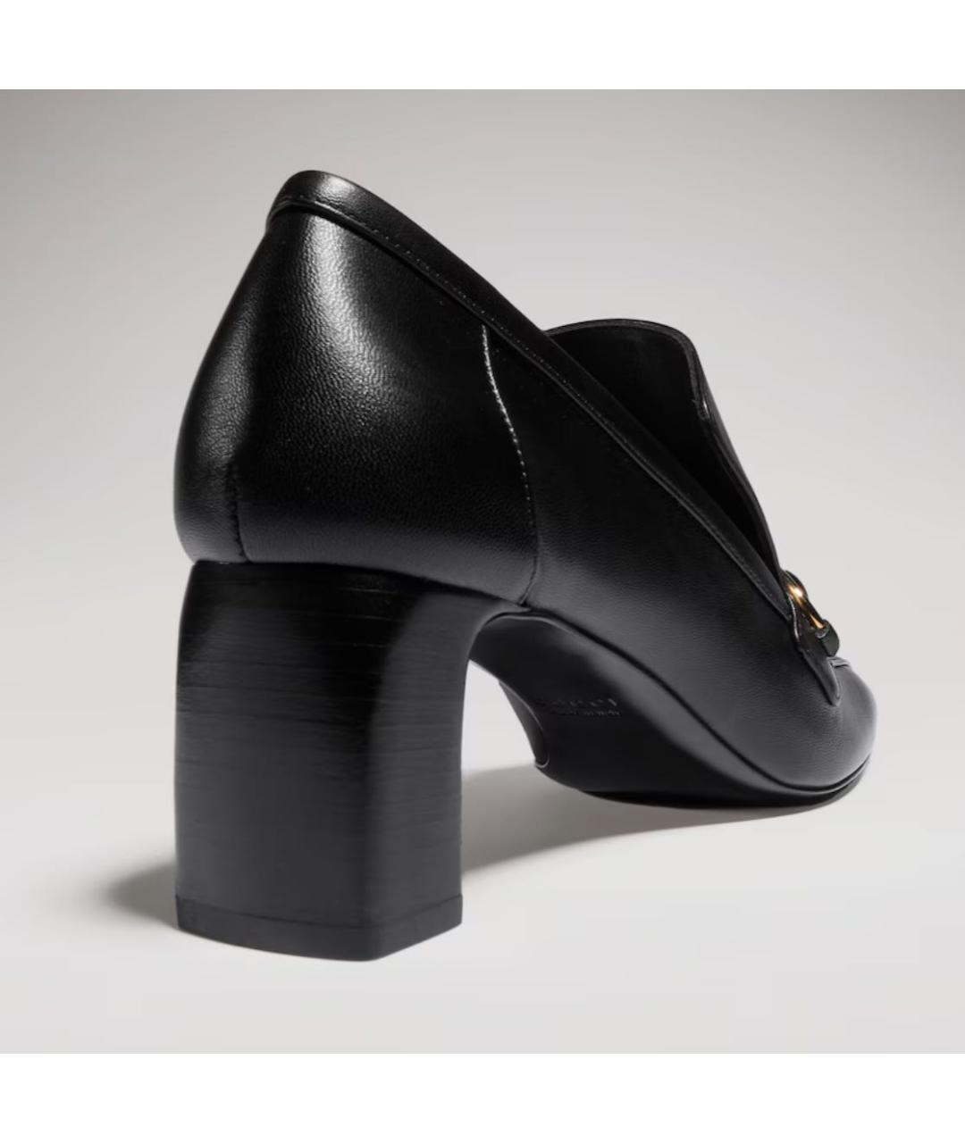 GUCCI Черные кожаные мокасины, фото 3