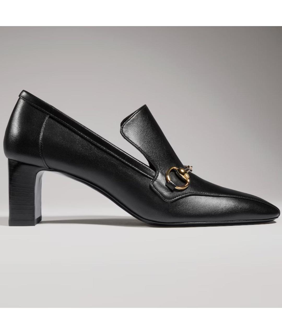 GUCCI Черные кожаные мокасины, фото 6