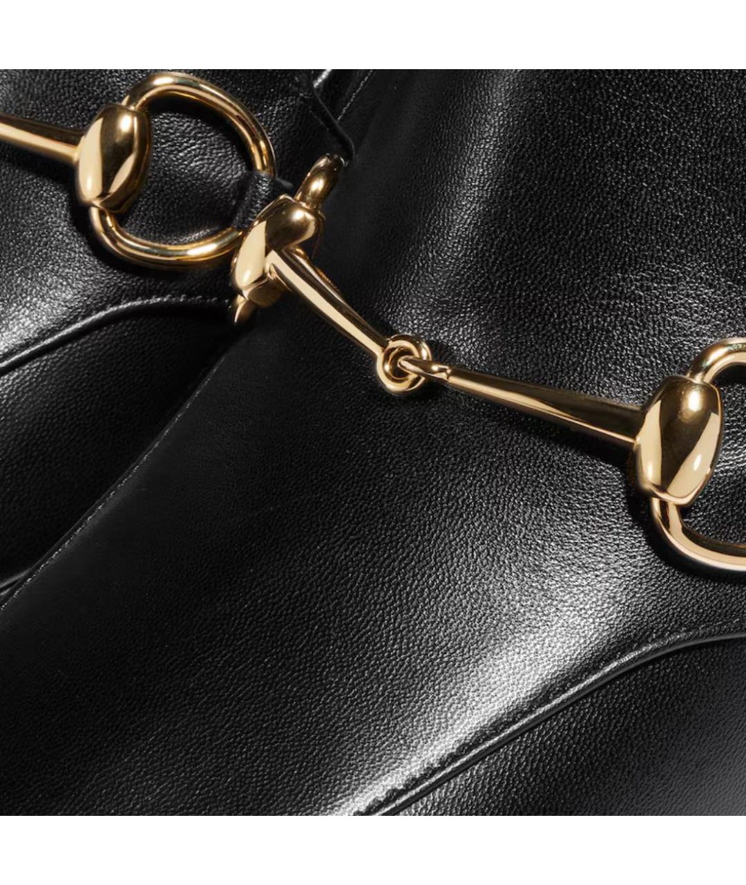 GUCCI Черные кожаные мокасины, фото 2