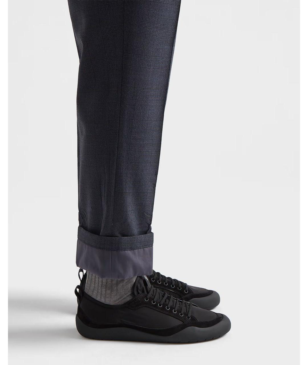 PRADA Черные низкие кроссовки / кеды, фото 7