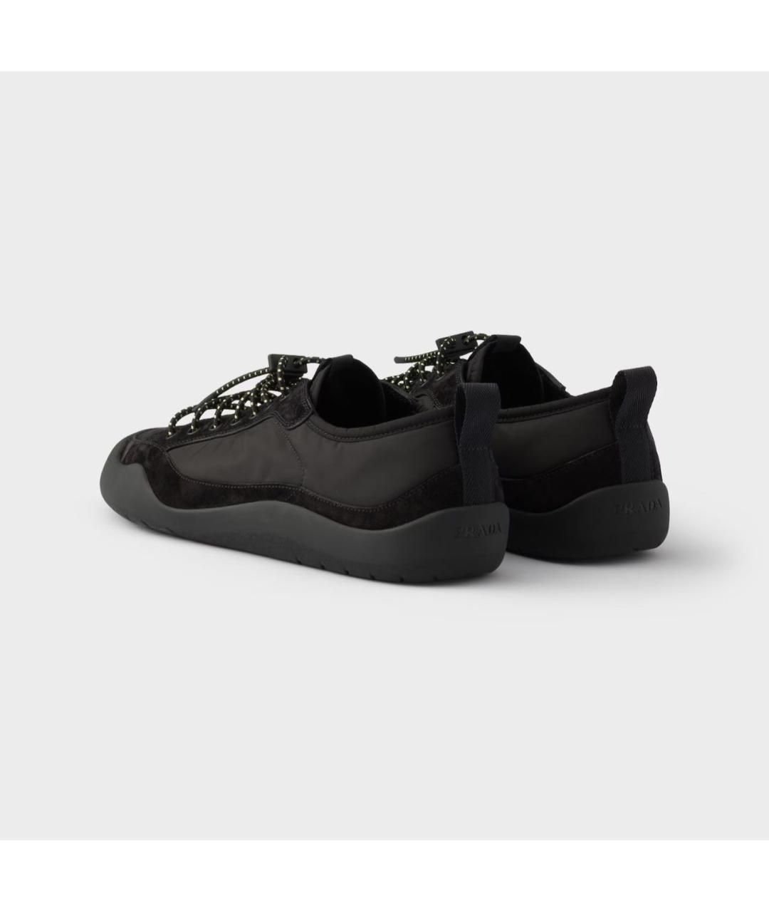 PRADA Черные низкие кроссовки / кеды, фото 5