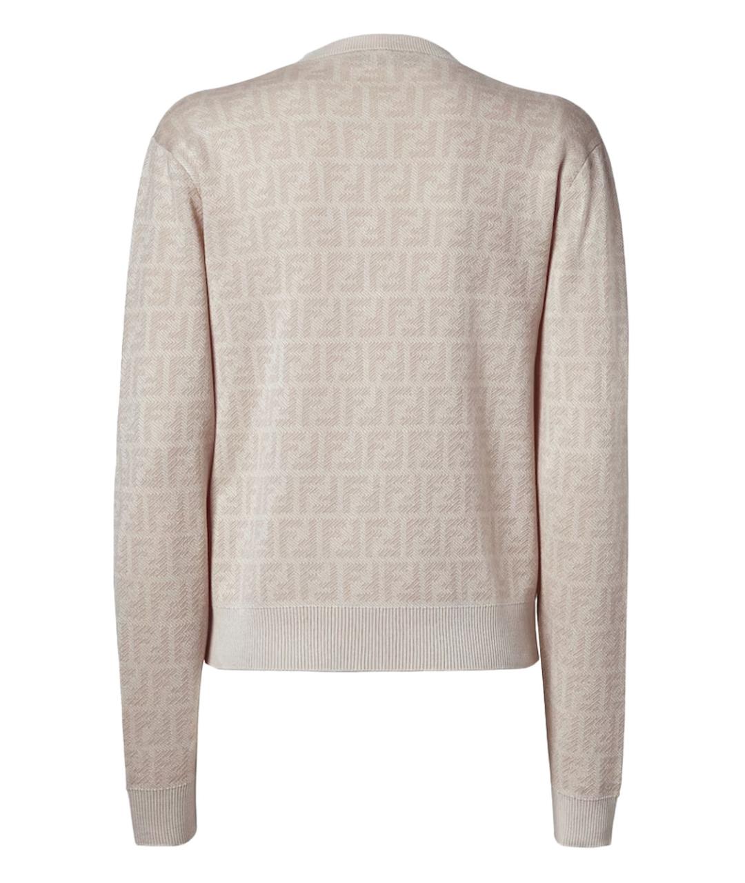 FENDI Розовый шерстяной кардиган, фото 2
