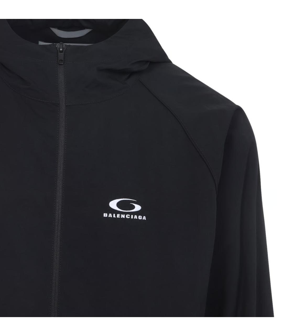 BALENCIAGA Черная полиамидовая куртка, фото 4