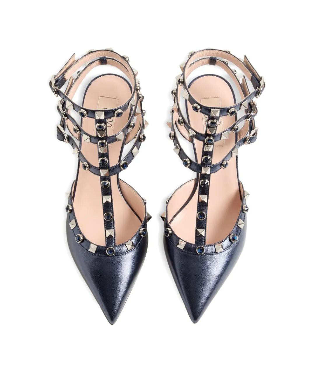 VALENTINO Синие кожаные туфли, фото 7