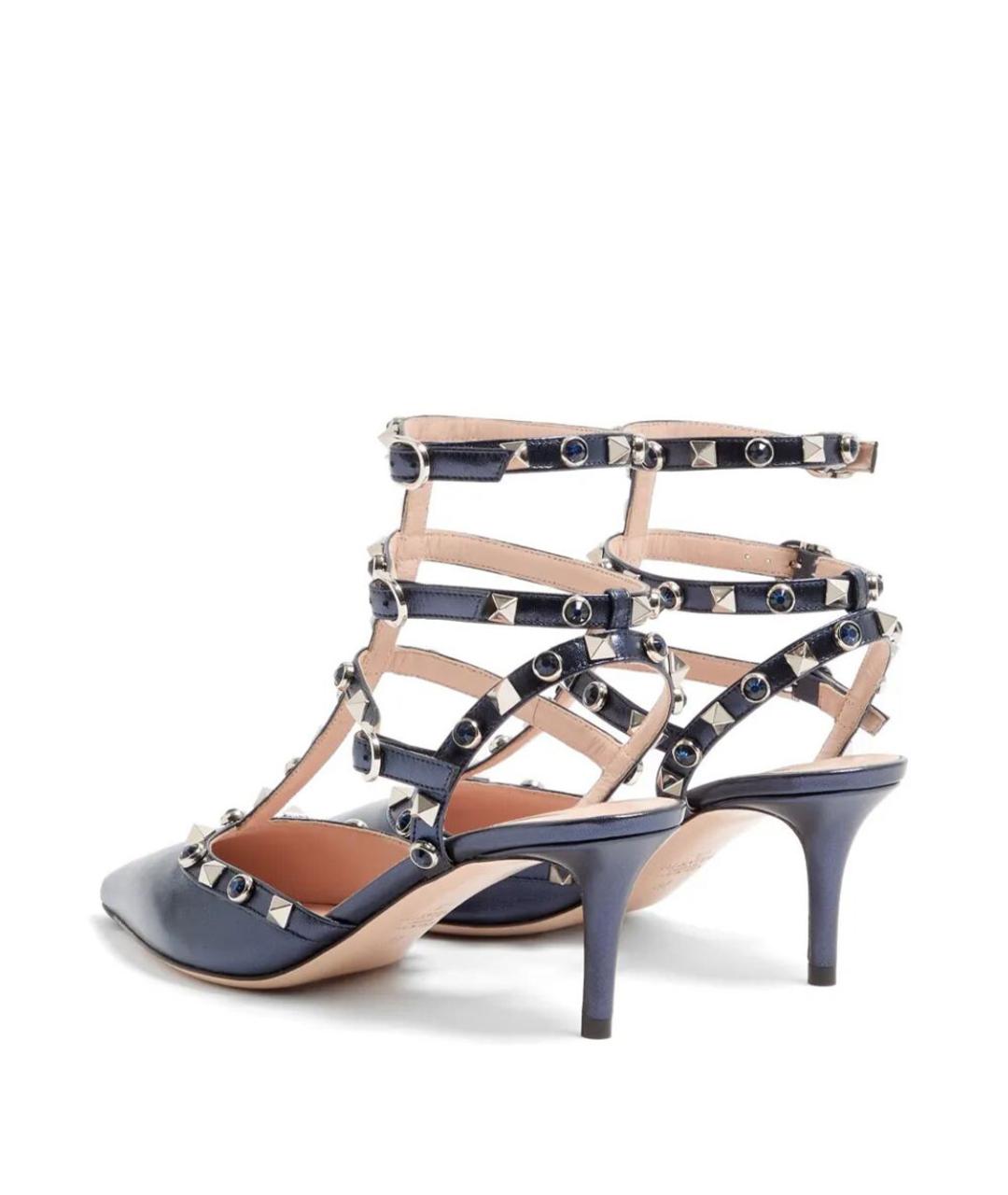 VALENTINO Синие кожаные туфли, фото 4