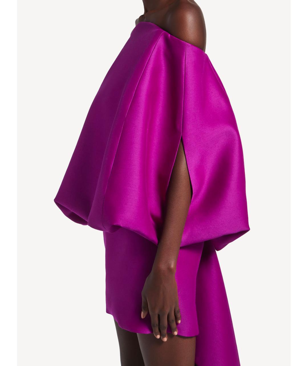 BALENCIAGA Фиолетовое шерстяное вечернее платье, фото 4