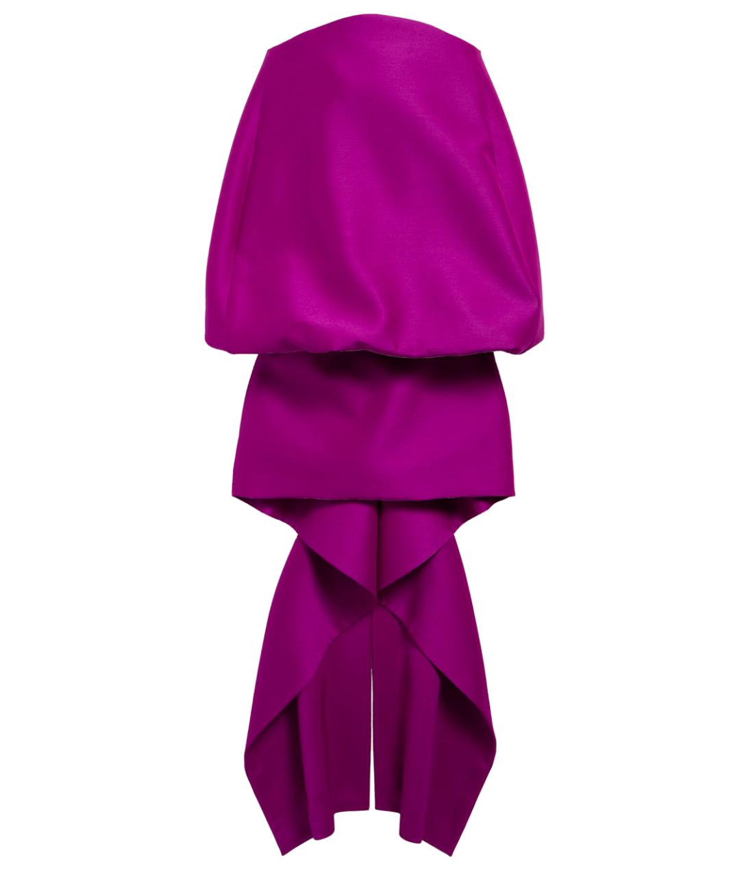 BALENCIAGA Фиолетовое шерстяное вечернее платье, фото 1