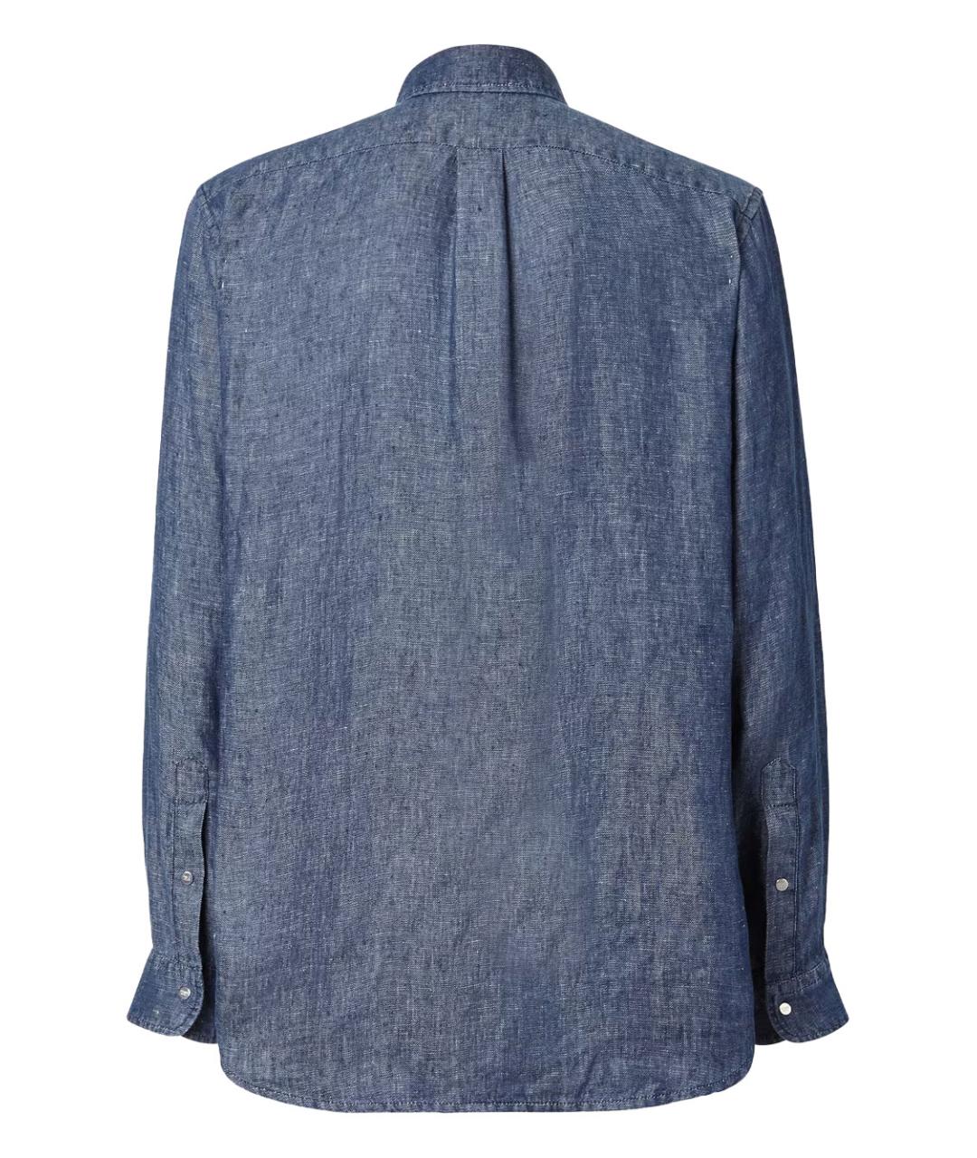 FENDI Синяя хлопковая кэжуал рубашка, фото 2