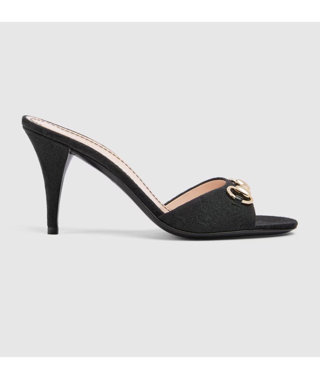 GUCCI Черные мюли, фото 5