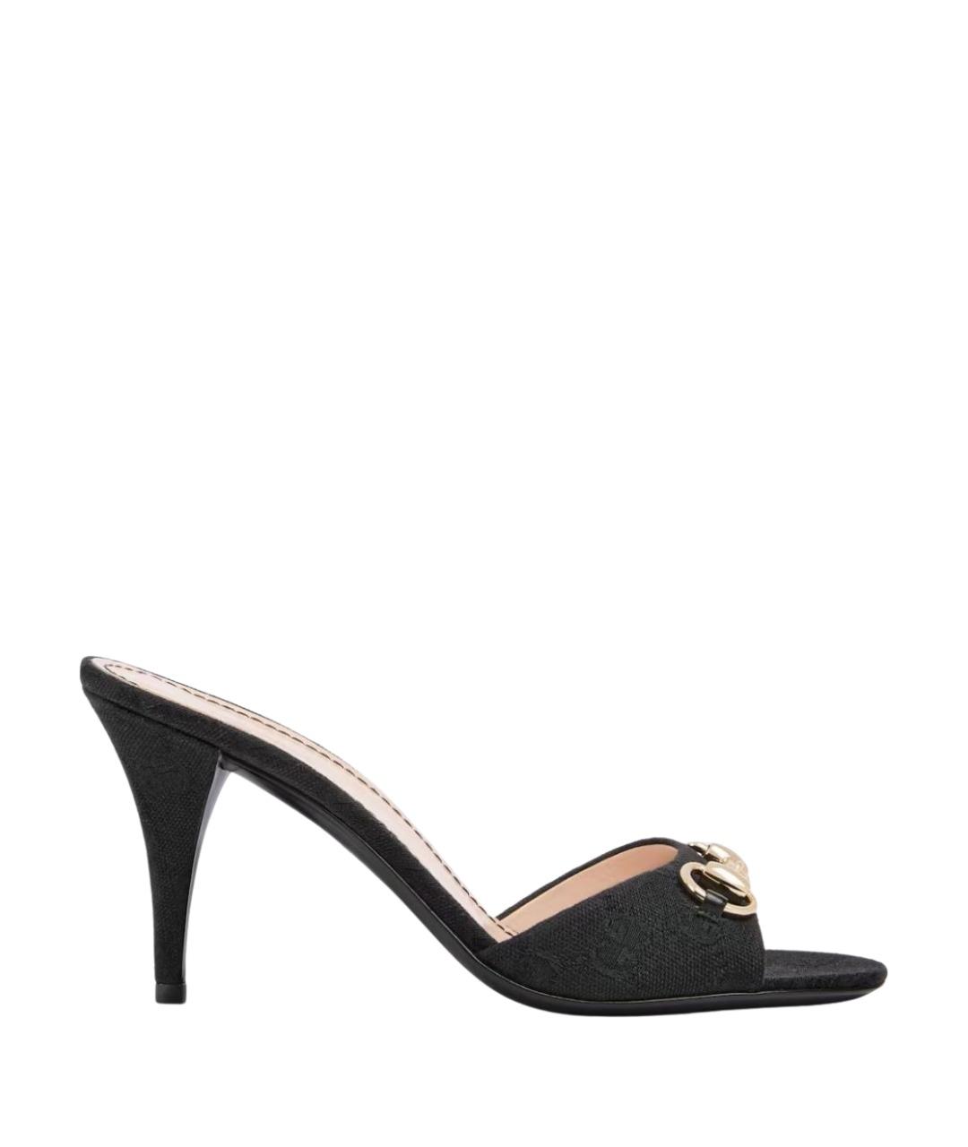 GUCCI Черные мюли, фото 1