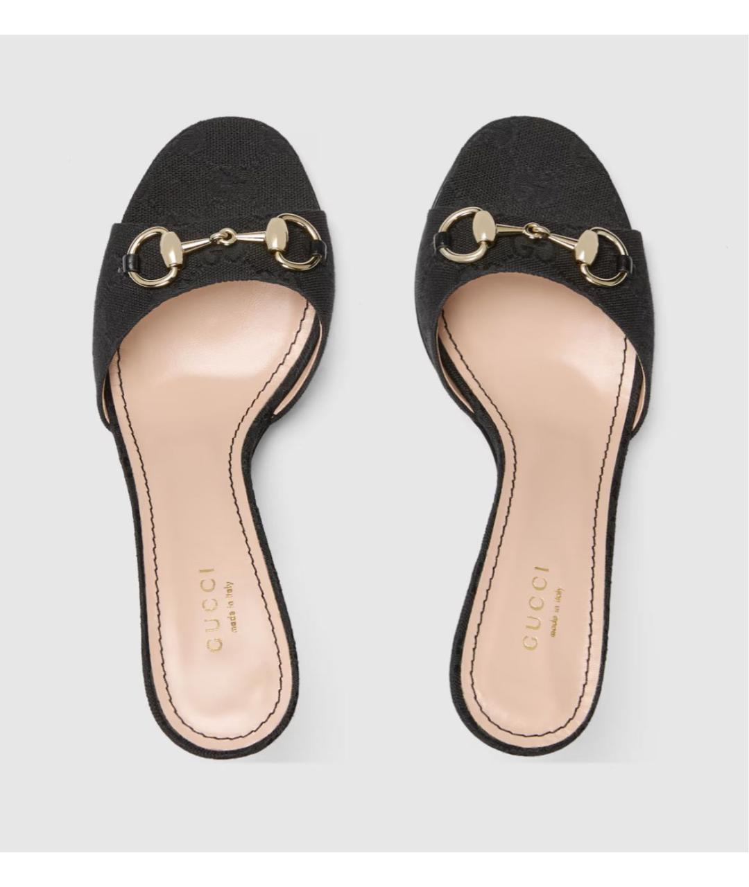 GUCCI Черные мюли, фото 4