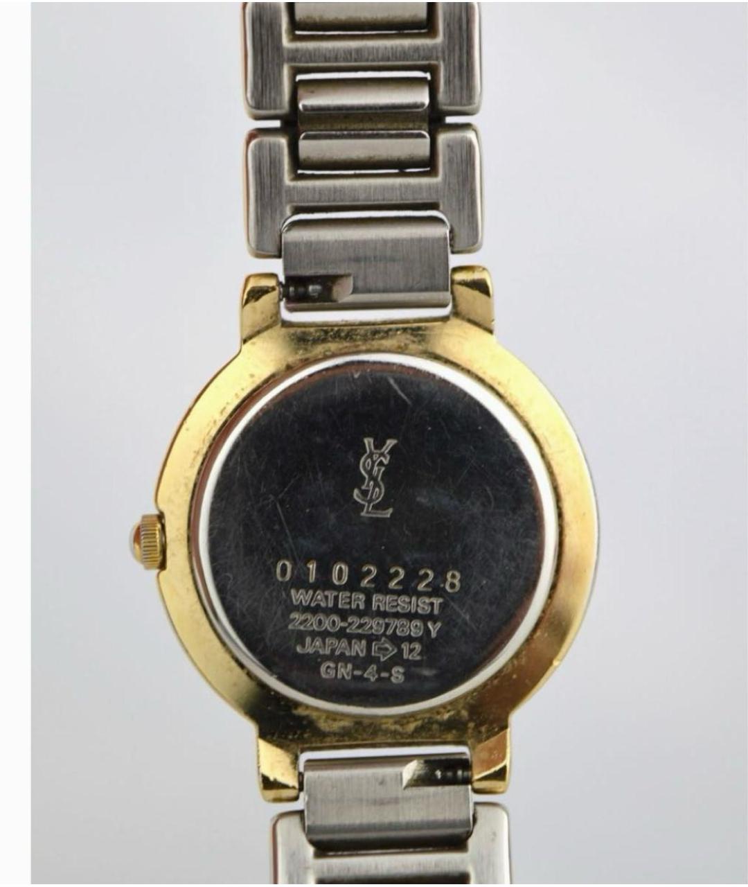 SAINT LAURENT Золотые латунные часы, фото 3