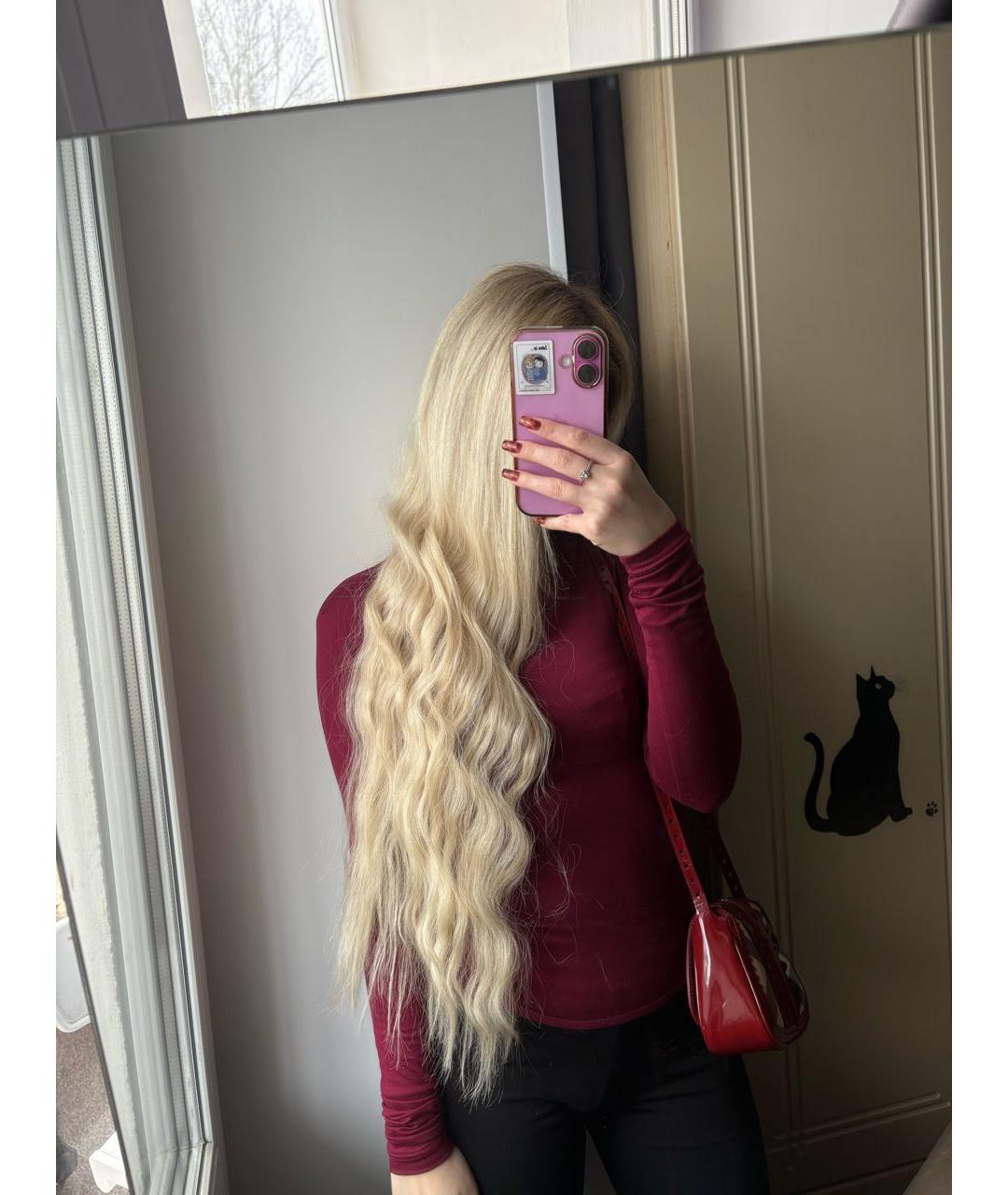 BURBERRY Бордовая сумка через плечо из лакированной кожи, фото 4