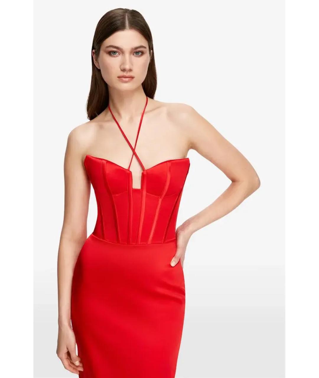 RASARIO Красное полиэстеровое вечернее платье, фото 4