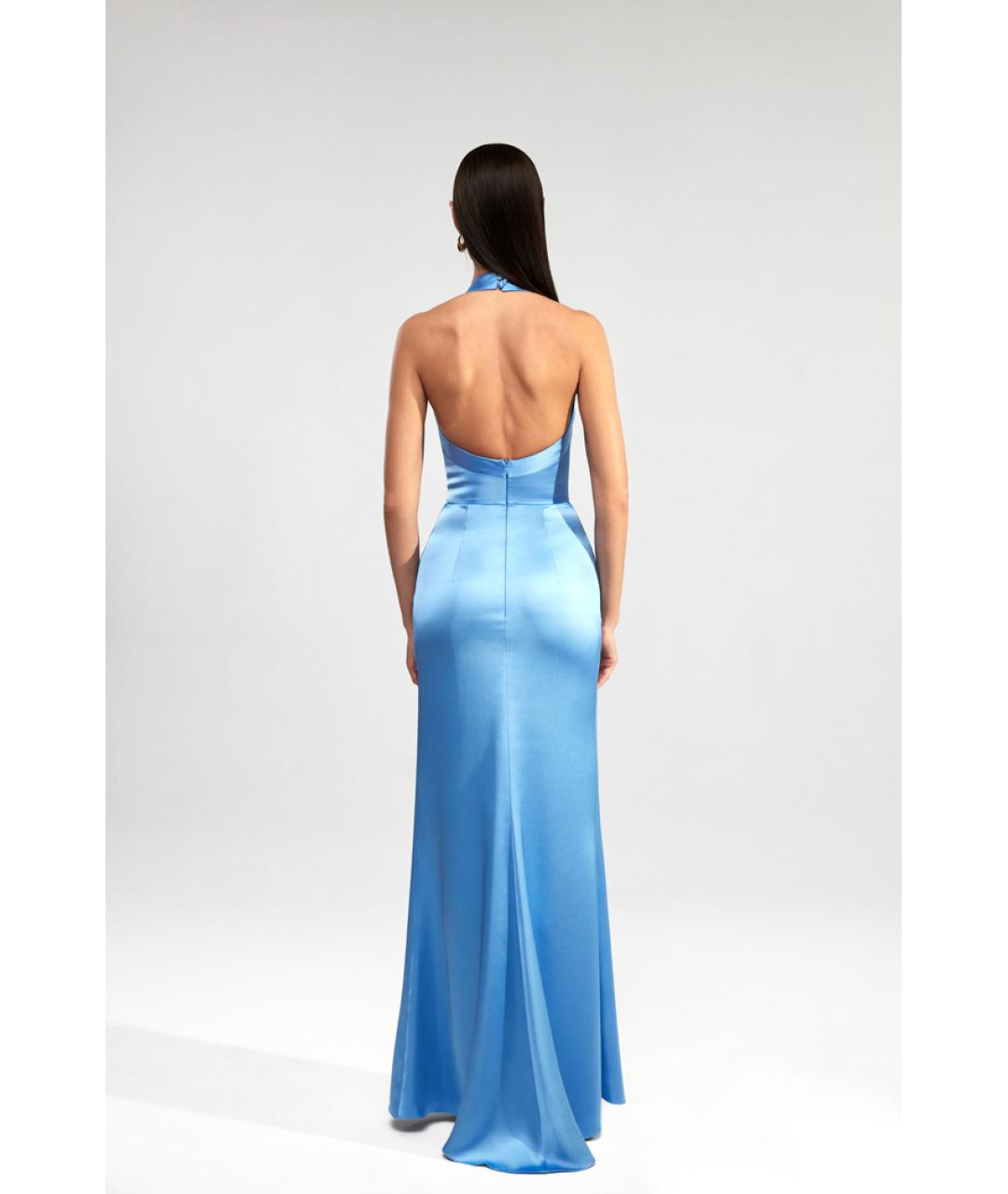 RASARIO Голубое полиэстеровое вечернее платье, фото 5