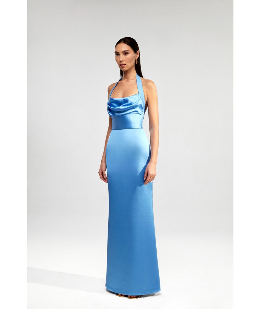 RASARIO Голубое полиэстеровое вечернее платье, фото 3