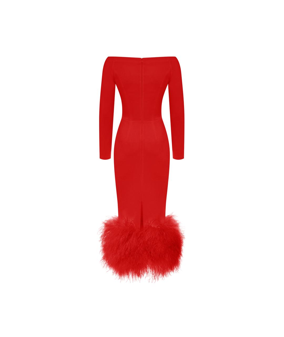 RASARIO Красное полиэстеровое вечернее платье, фото 3