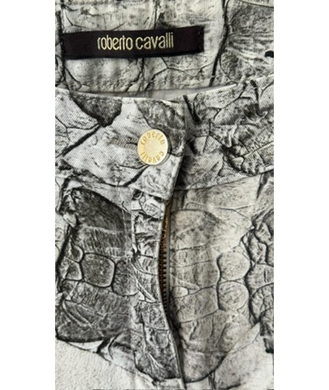 ROBERTO CAVALLI Белые прямые джинсы, фото 4