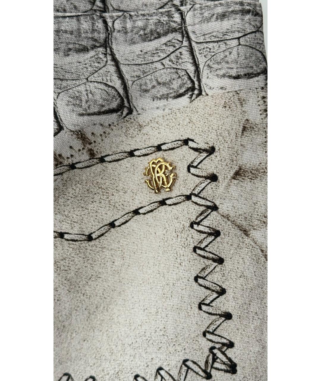 ROBERTO CAVALLI Белые прямые джинсы, фото 3