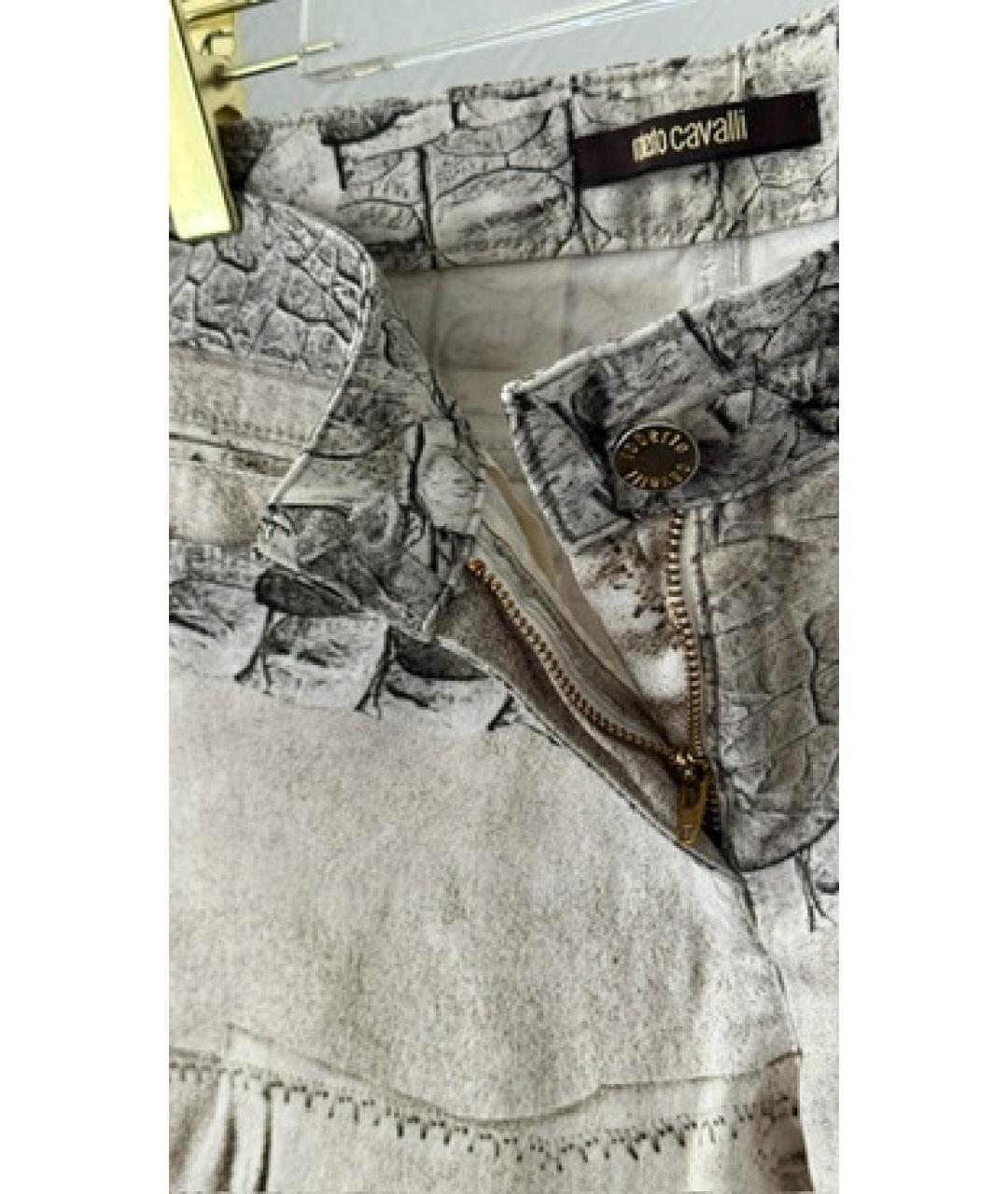 ROBERTO CAVALLI Белые прямые джинсы, фото 5