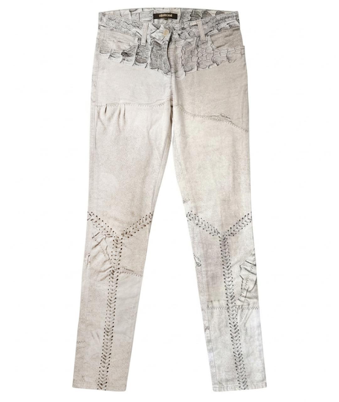ROBERTO CAVALLI Белые прямые джинсы, фото 1