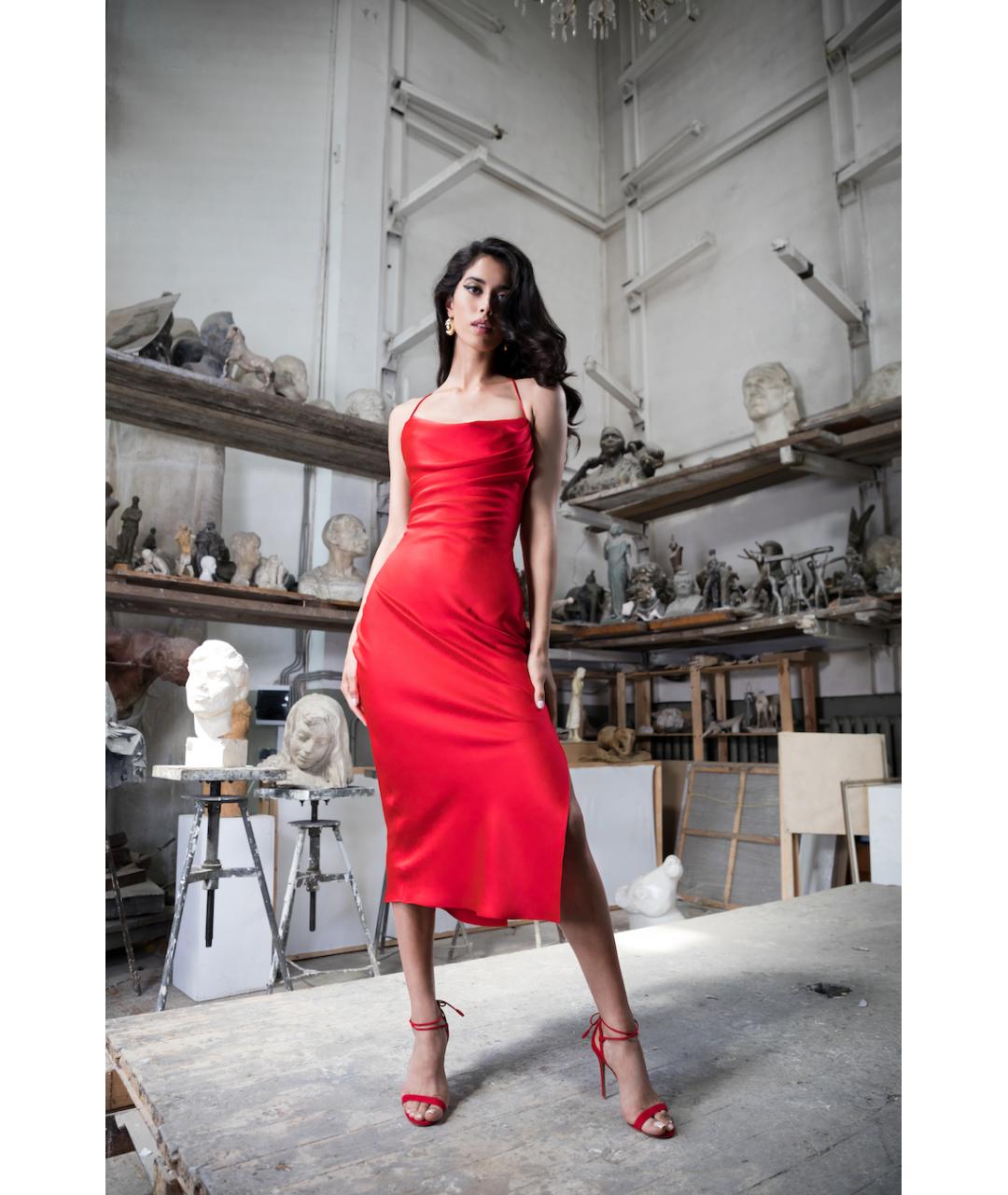 RASARIO Белое полиэстеровое вечернее платье, фото 3