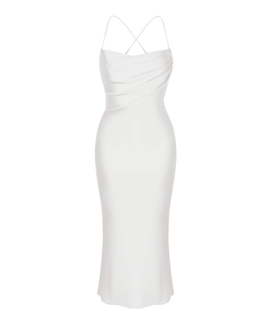 RASARIO Белое полиэстеровое вечернее платье, фото 1