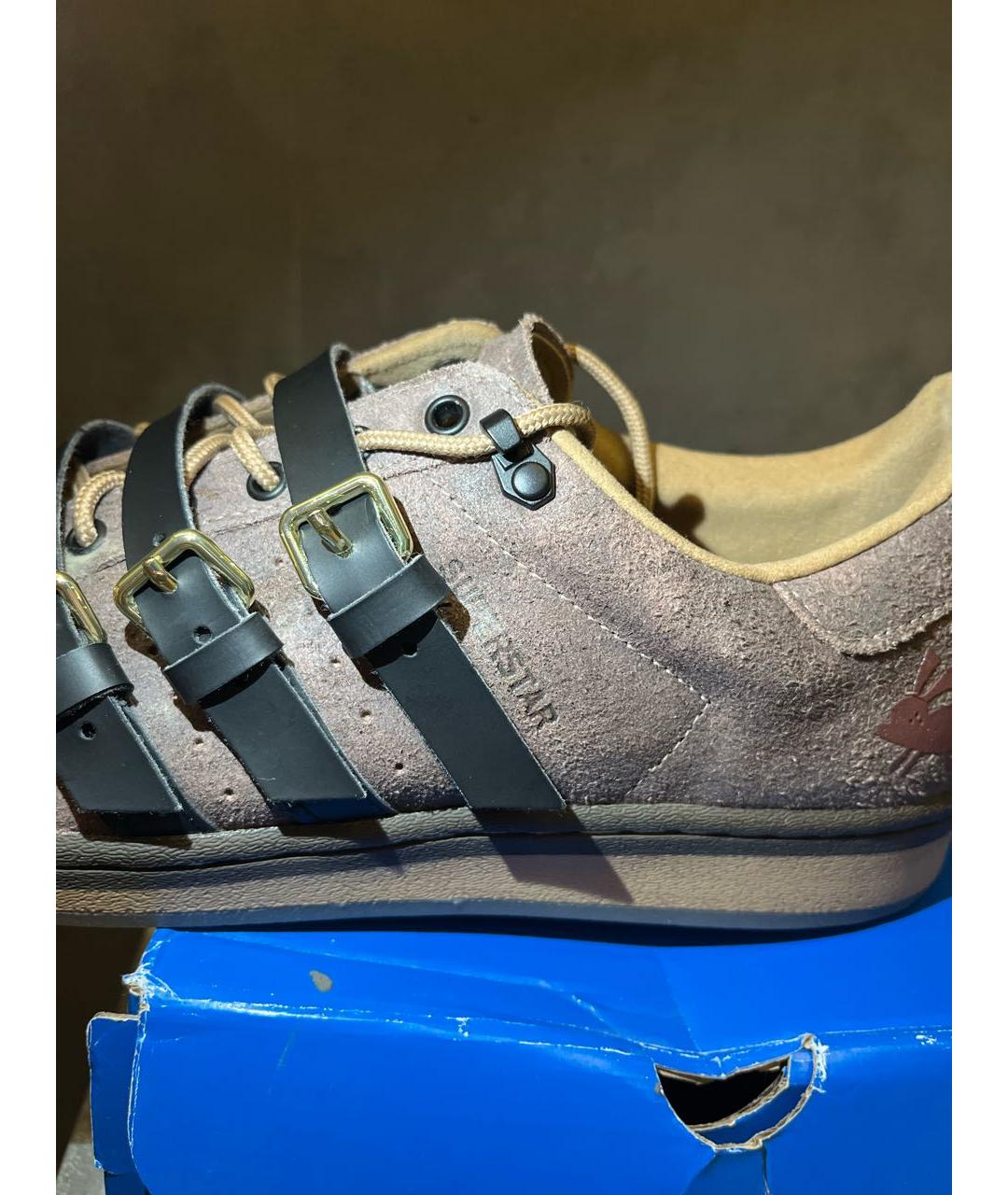 ADIDAS Коричневые замшевые низкие кроссовки / кеды, фото 8