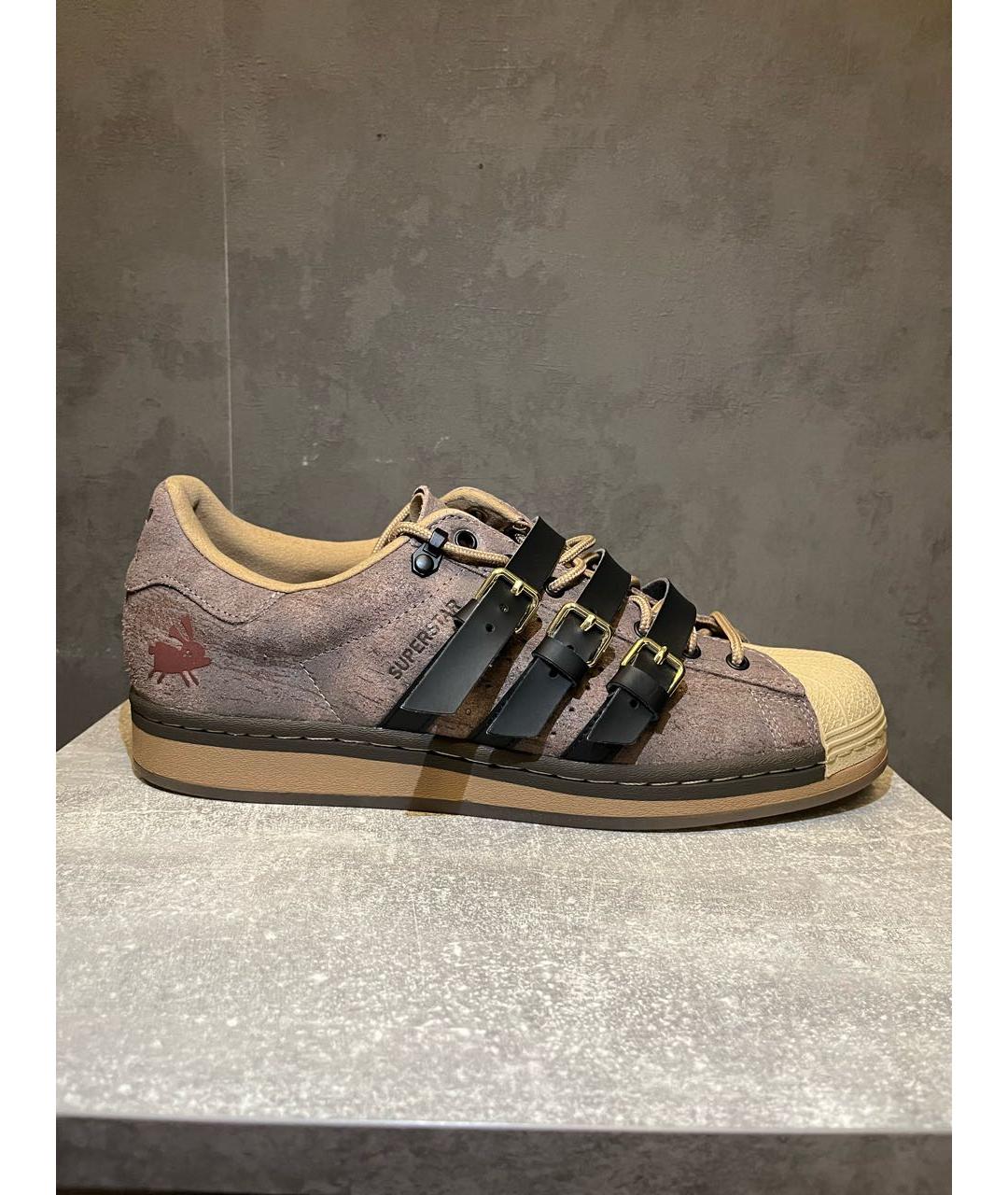 ADIDAS Коричневые замшевые низкие кроссовки / кеды, фото 9