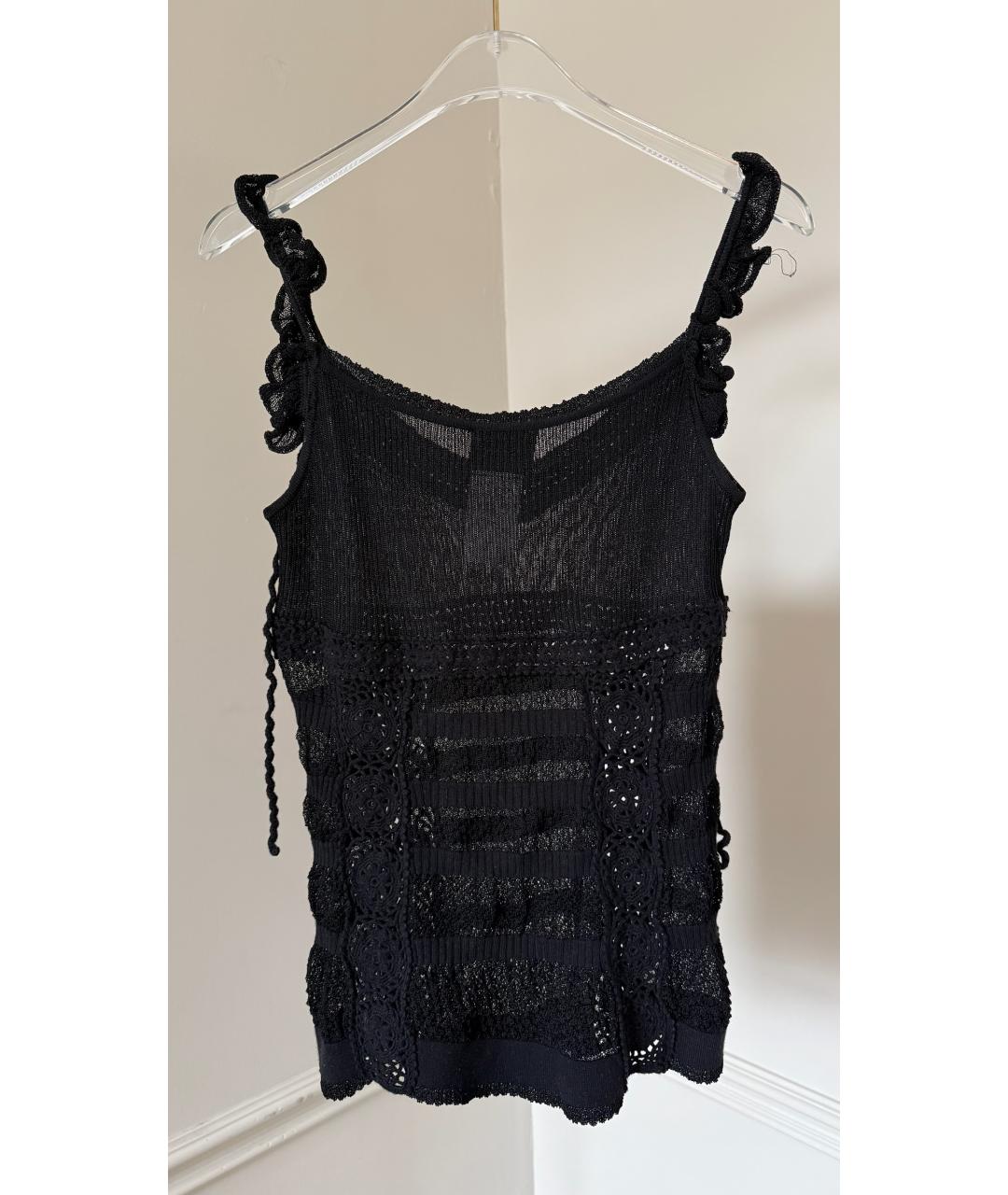 JUST CAVALLI Черная майка, фото 2