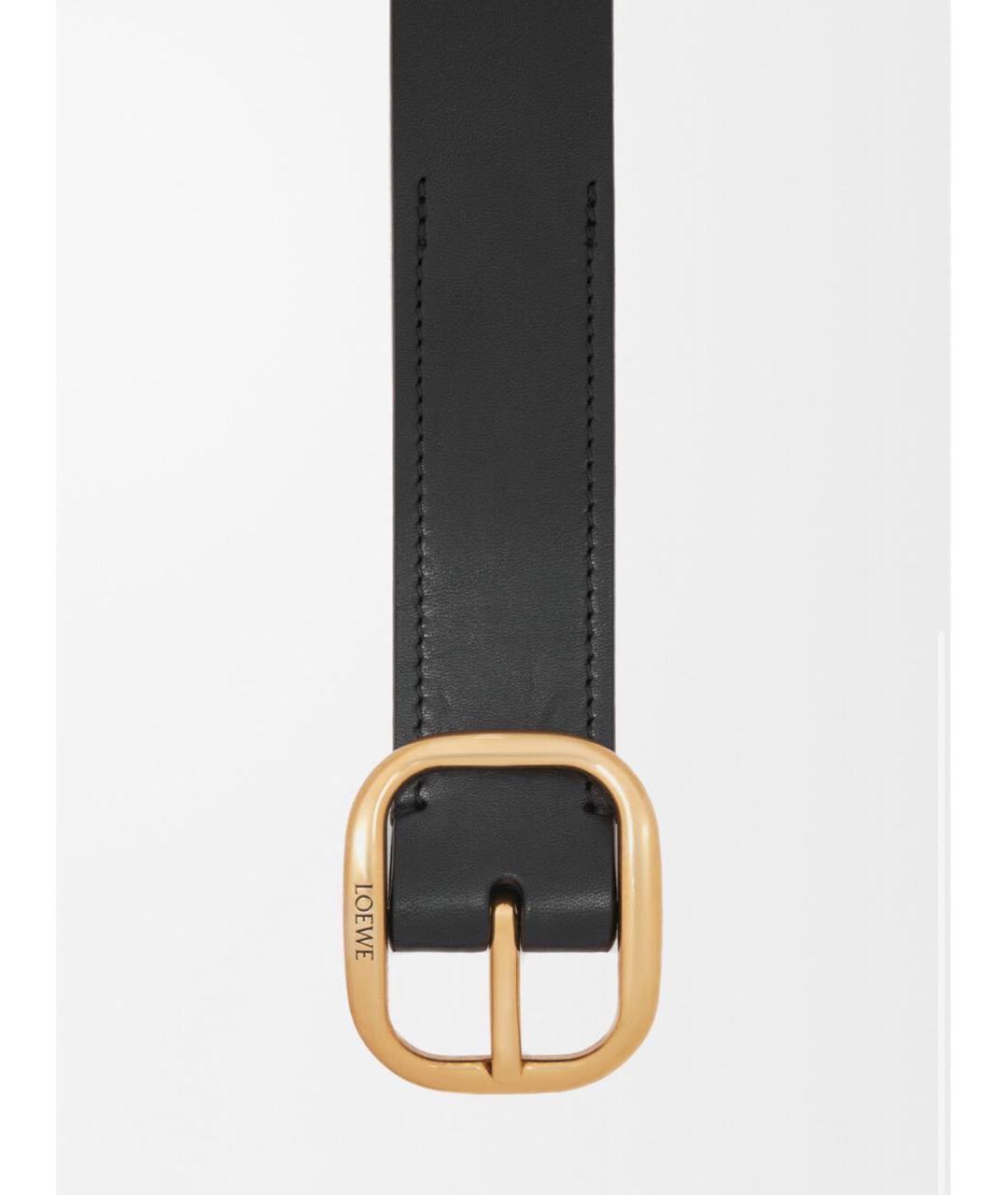 LOEWE Черный кожаный ремень, фото 4