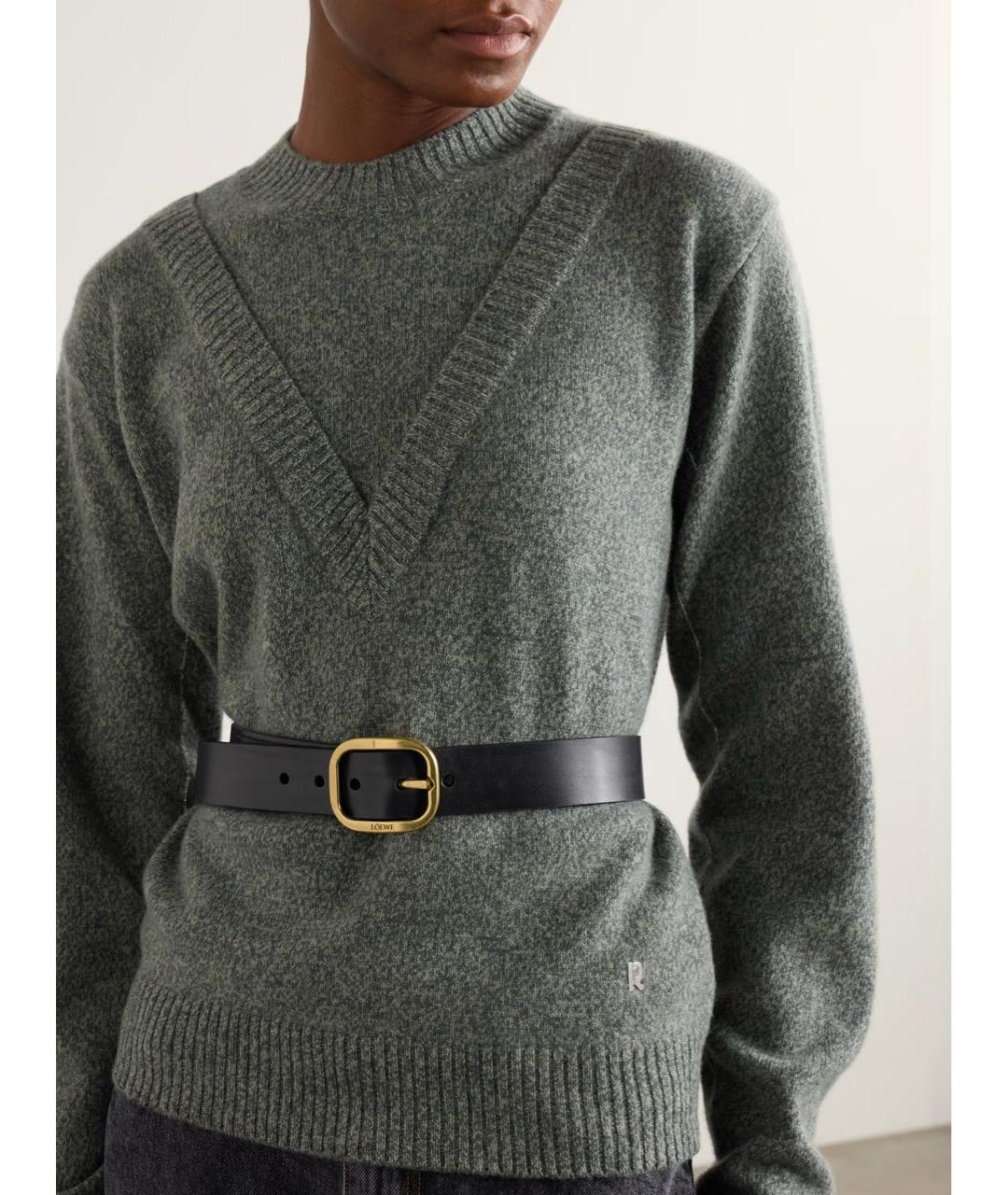 LOEWE Черный кожаный ремень, фото 5