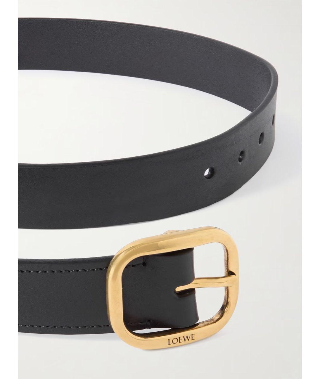 LOEWE Черный кожаный ремень, фото 6