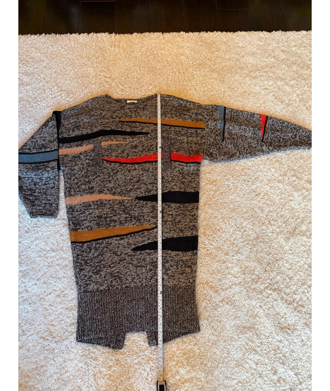 CHLOE Мульти шерстяное повседневное платье, фото 3