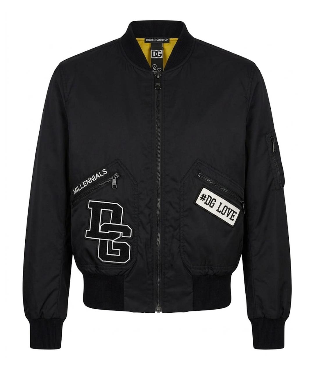 DOLCE&GABBANA Черная полиамидовая куртка, фото 1