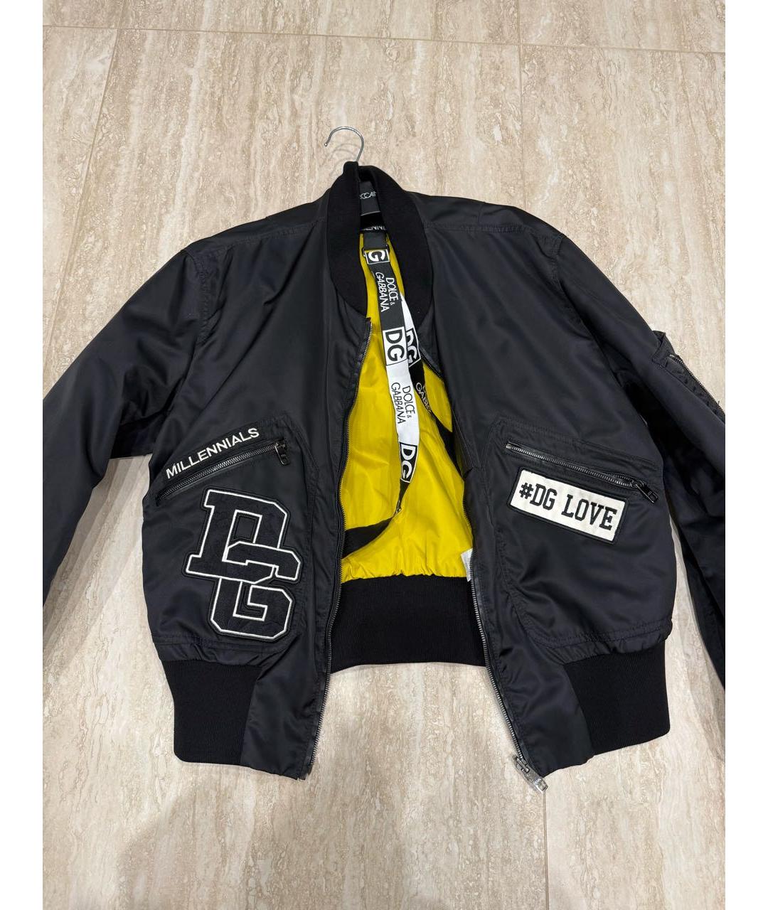 DOLCE&GABBANA Черная полиамидовая куртка, фото 9