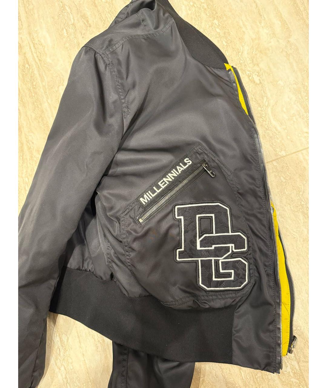 DOLCE&GABBANA Черная полиамидовая куртка, фото 7