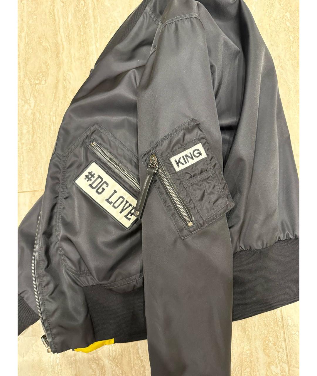 DOLCE&GABBANA Черная полиамидовая куртка, фото 8