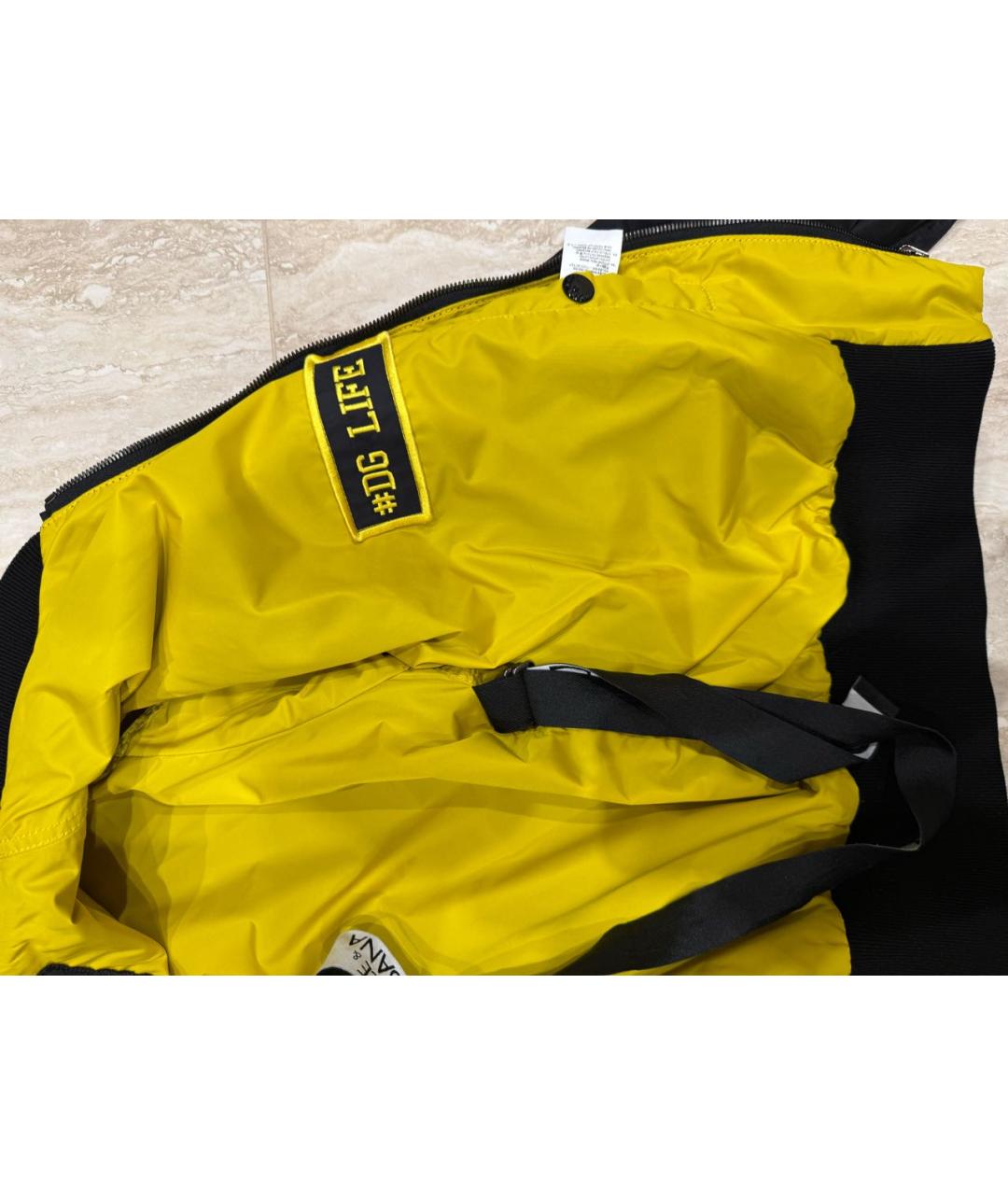 DOLCE&GABBANA Черная полиамидовая куртка, фото 6