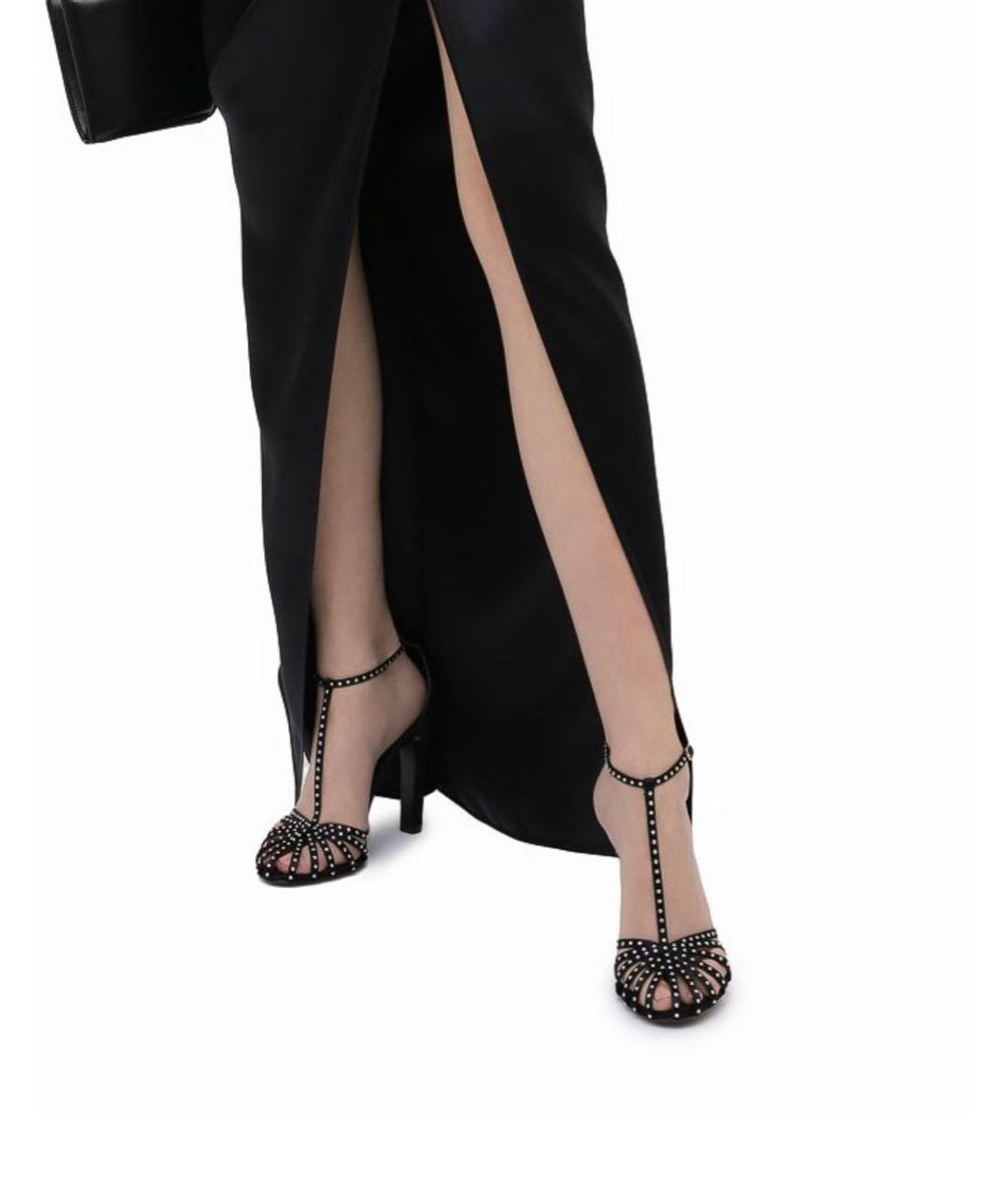 CELINE Черные босоножки, фото 6