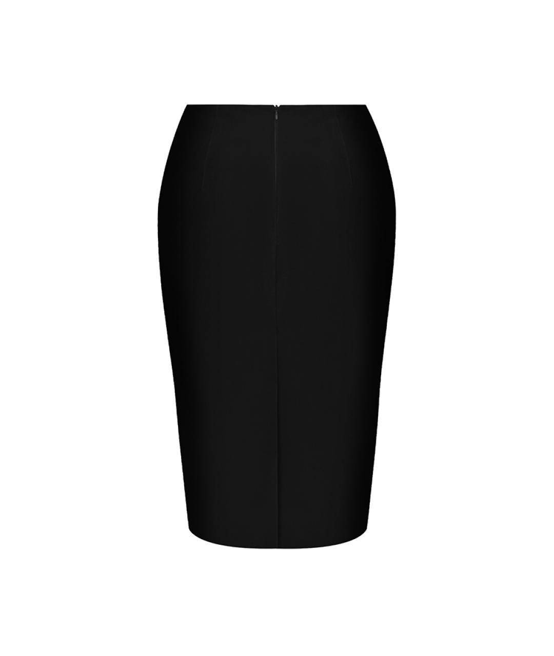 RASARIO Черная бархатная юбка миди, фото 4