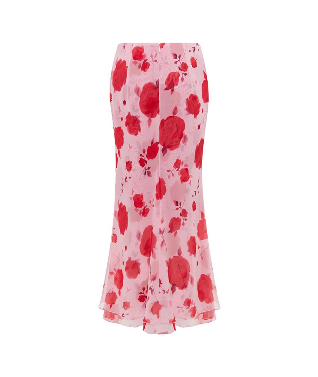 RASARIO Розовая полиэстеровая юбка миди, фото 4