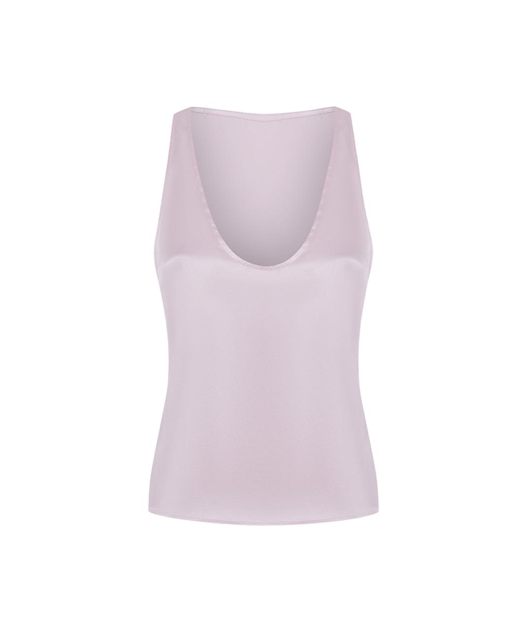 RASARIO Розовая шелковая майка, фото 1