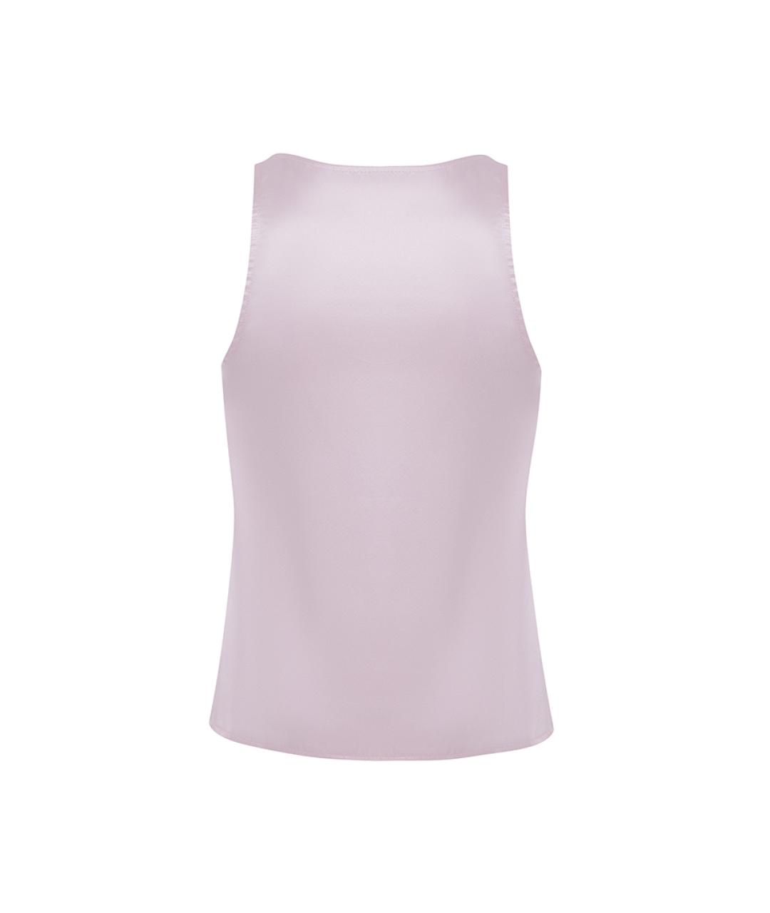 RASARIO Розовая шелковая майка, фото 3